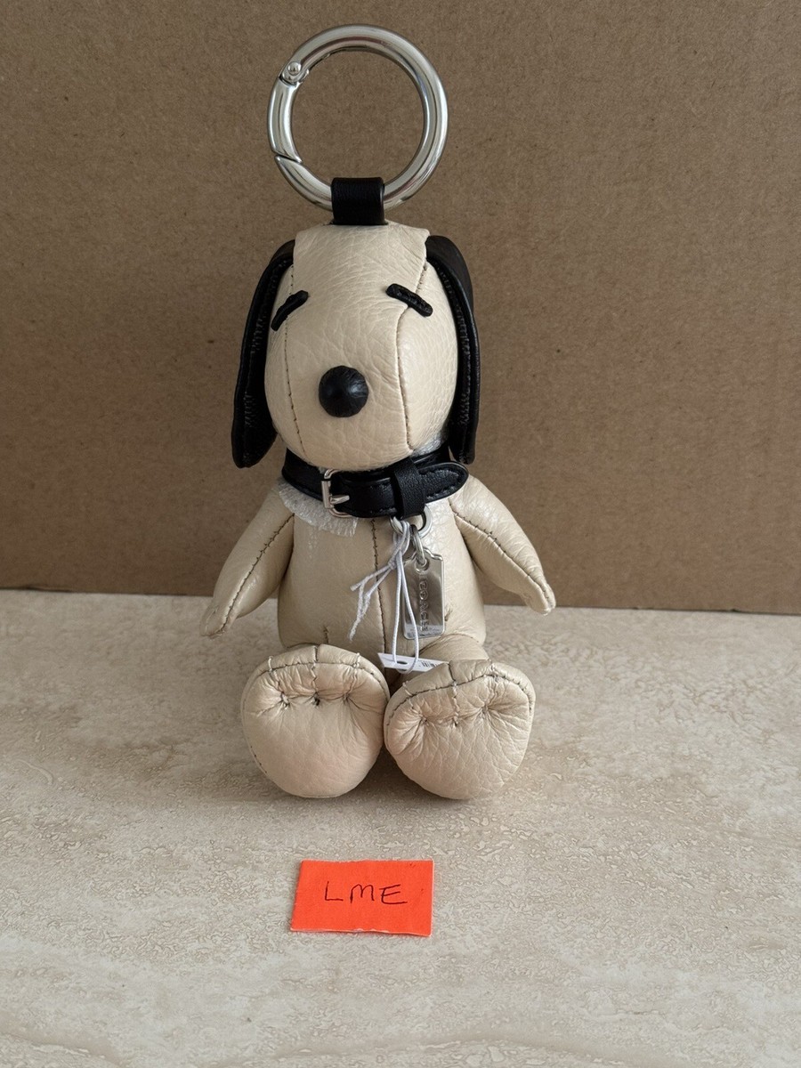 Coach X Peanuts CF852 Snoopy Collectible Bag Charm Leather 2022