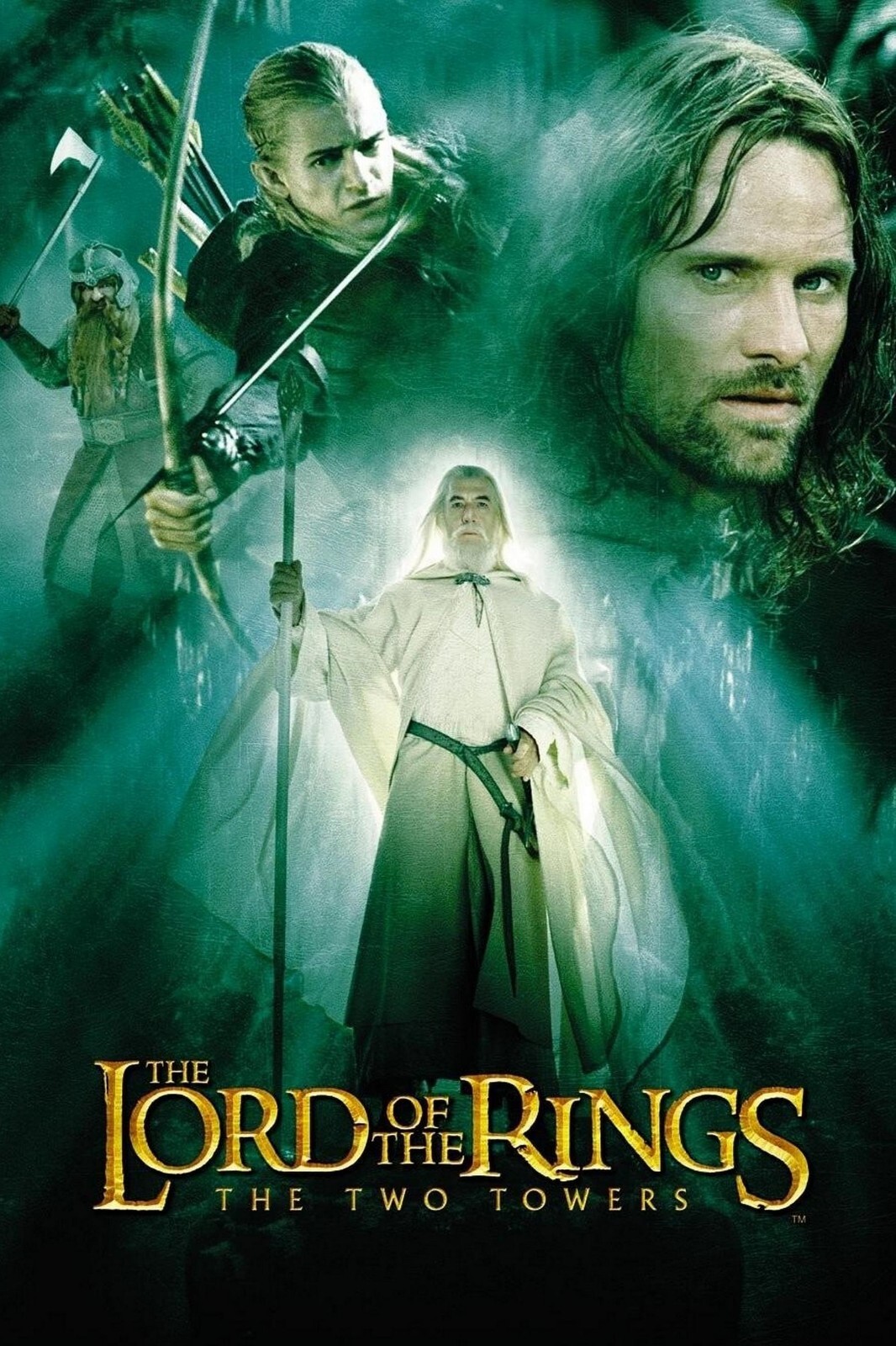 2002 Lord Of The Rings The Two Towers Movie Poster 11X17 Frodo Aragorn ...