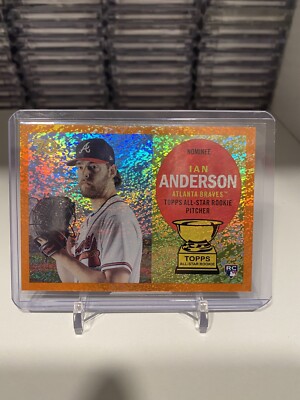 2021 Topps All-Star Rookie Cup Variation Card #24 Orange Ian Anderson /25 Braves