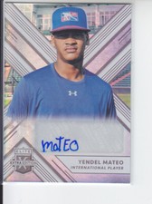 2018 Elite Extra Edition Yendel Mateo RC Auto #190