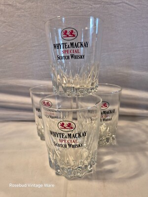 set of 4, WHYTE & MACKAY Special Scotch Whisky Glasses