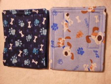 2pk Reusable Doggie Belly Bands for Male Dogs Blue Paws/Bones Dogs