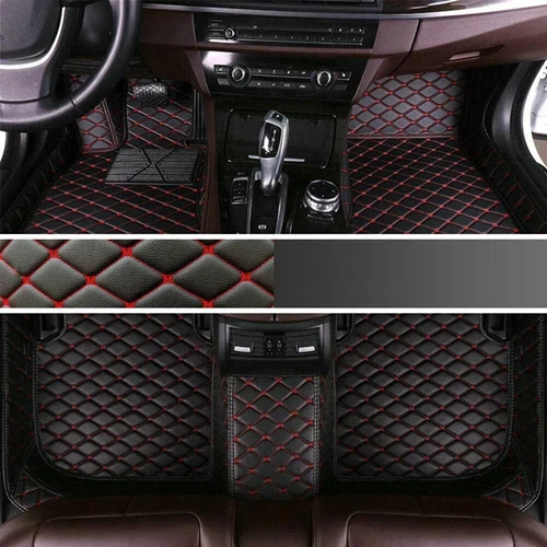 Alfombrillas coche cuero impermeables de lujo para Peugeot 5008, 508 forro automático - Imagen 30 de 44