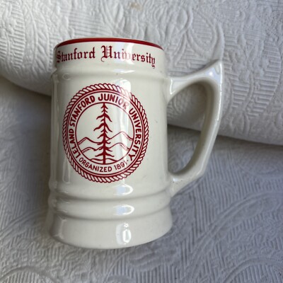 Vintage Leland Stanford Junior University Beer Mug Stein 5''  #4E