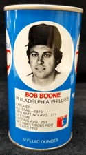 Bob Boone Philadelphia Phillies 1977 RC Cola Can