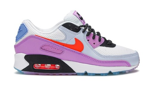 Nike Air Max 90 Carnival Women’s White Crimson Purple CW6029-100 SIZE 9.5