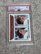 1982 TOPPS FOOTBALL CARD PSA 9 FOOTBALL BROTHERS HOF JOHN AND CHARLEY HANNAH
