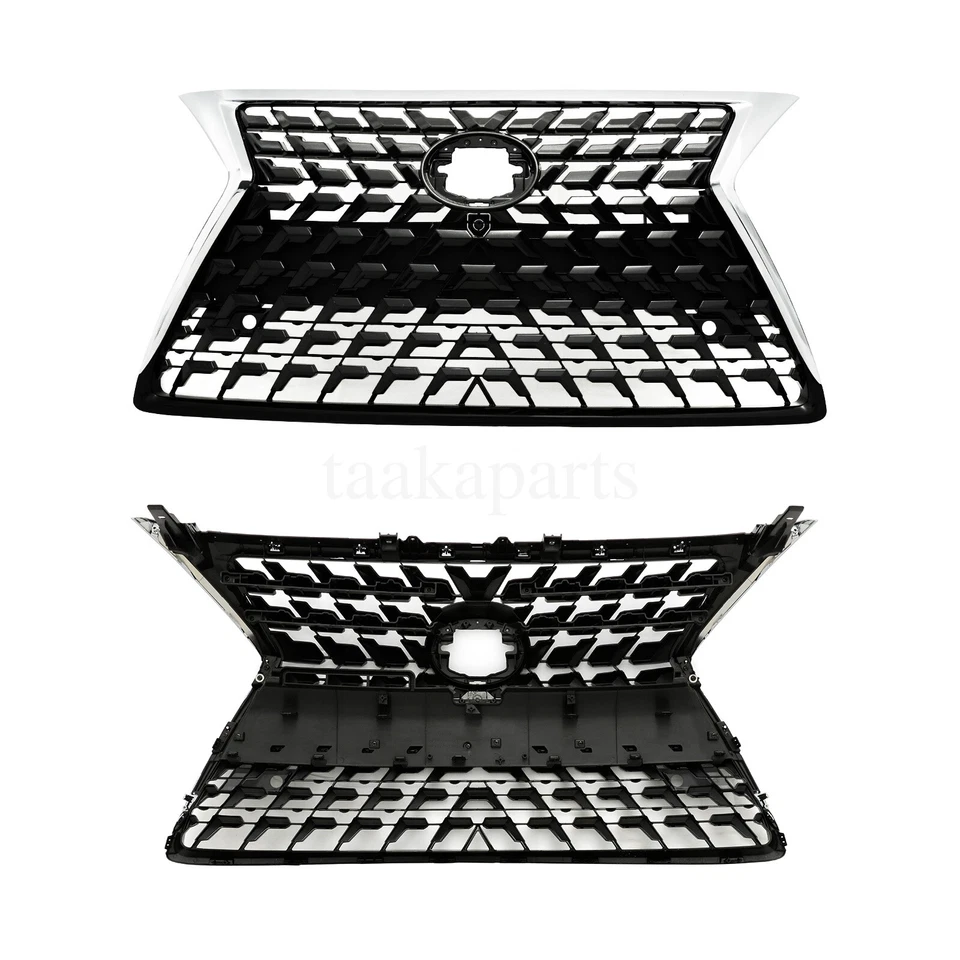 Front Bumper Grille Grill Black W/Chrome Trim For 2014-2022 LEXUS GX460 Foto 3 de 4