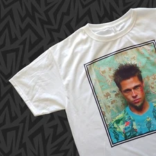 FIGHT CLUB Tyler Durden NEW T-Shirt Brad Pitt 90s Classic Movie Pick Size S-2XL