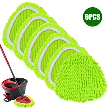 6pcs Mop Head Refills Replacements Fit for Easywring 1 Tank System