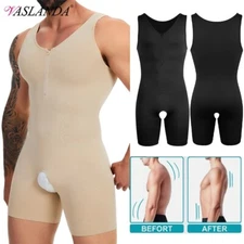 Men Bodysuits Shapewear for Belly Control Compression Shirts Full Body Shaper US
