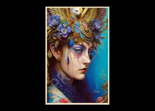 Ziola Rosa Art Print 11x17 Hand Signed - Creative Goddess Dreams Surreal Myth