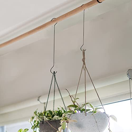 6 Pack Extra Large S Hooks for Hanging Plants / 12 Inch Long Metal 16 Inch - Picture 3 of 6