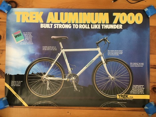 Vintage Original Trek Aluminum 7000 Bicycle Poster 1988 - Picture 2 of 2