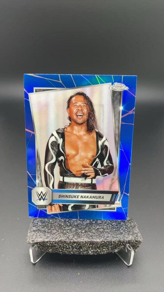 2025 Topps Chrome WWE Shinsuke Nakamura Blue Refractor /150