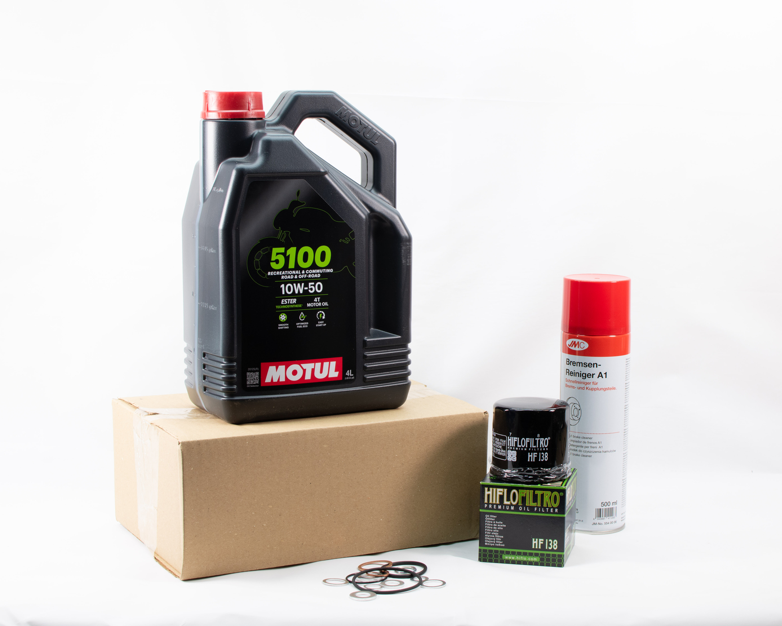 Kit entretien Aprilia RS 660 lubrifiant Motul 5100 10W50 et filtre