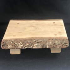Live Edge Solid Wood Tabletop Display Riser
