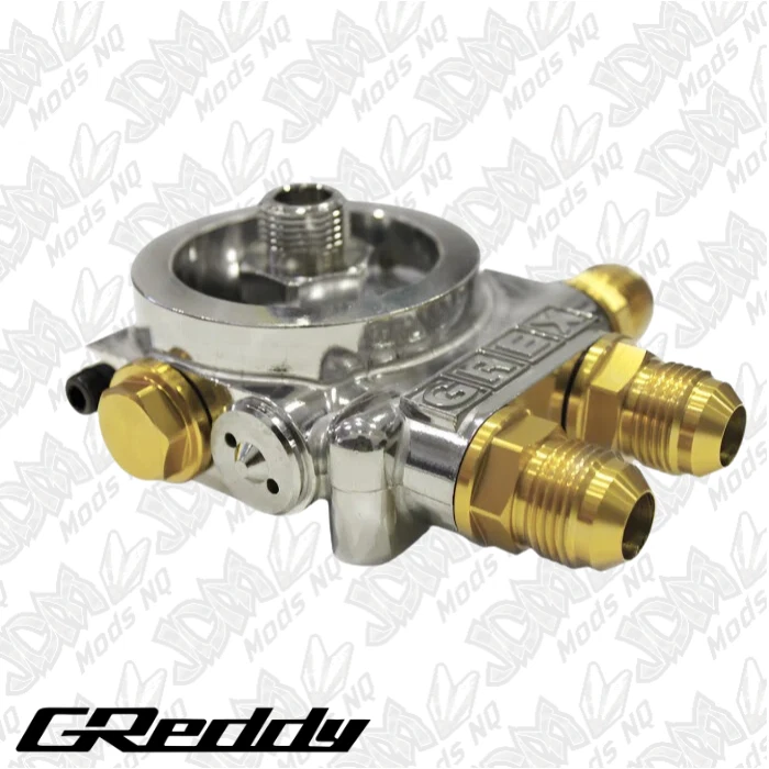 GReddy Universal Remote Oil Filter Oil Block (Type I) AN10 for M20xP1.5 Filter - Image 2 of 4