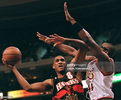 100% Authentic Steve Smith Vintage Champion 98 99 Atlanta Hawks