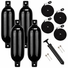 4pc 6.5x24in Marine Boat Fender Vinyl Bumper ...
