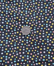 1 3/8 yds Multi Color Polka Dot Pattern Quilters Showcase Sewing Fabric Joann