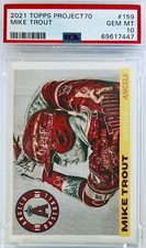 2021 Topps Project 70 Mike Trout Lauren Taylor #159 PSA 10 💎 Limited Low Pop 3