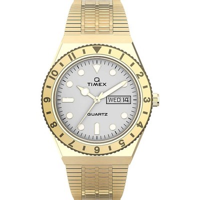 Damenuhr TIMEX Q REISSUE TW2U95800 Stahl Gold Vergoldet Vintage