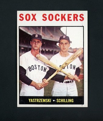1964 Topps Sox Sockers (HOF) Yastrzemski, Schilling #182 NM+
