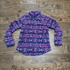 COLUMBIA Benton Springs Fleece Jacket Full Zip Purple Pink Women Medium EUC
