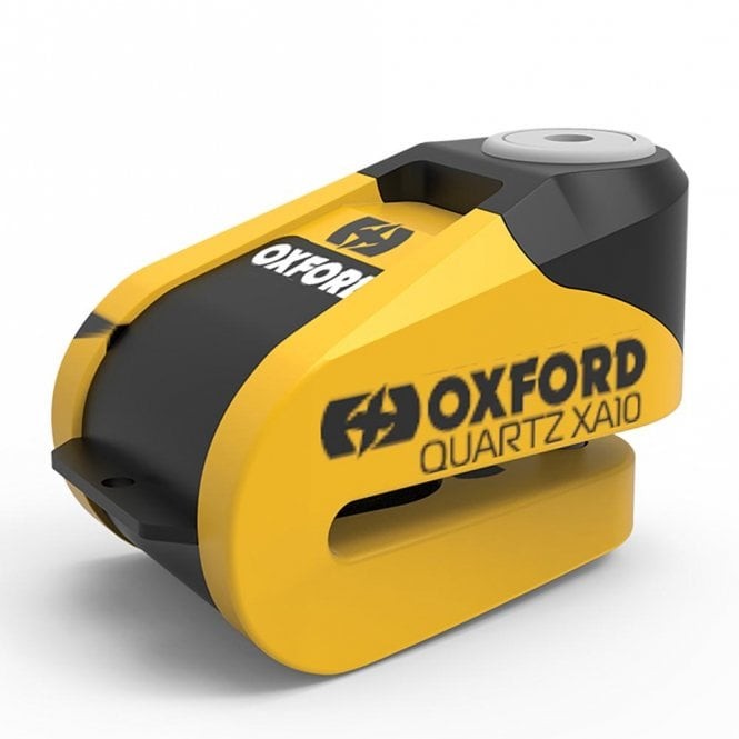 Oxford Security - Quartz Alarm XA10 Disc Lock (Yellow/Black) / 10mm Pin