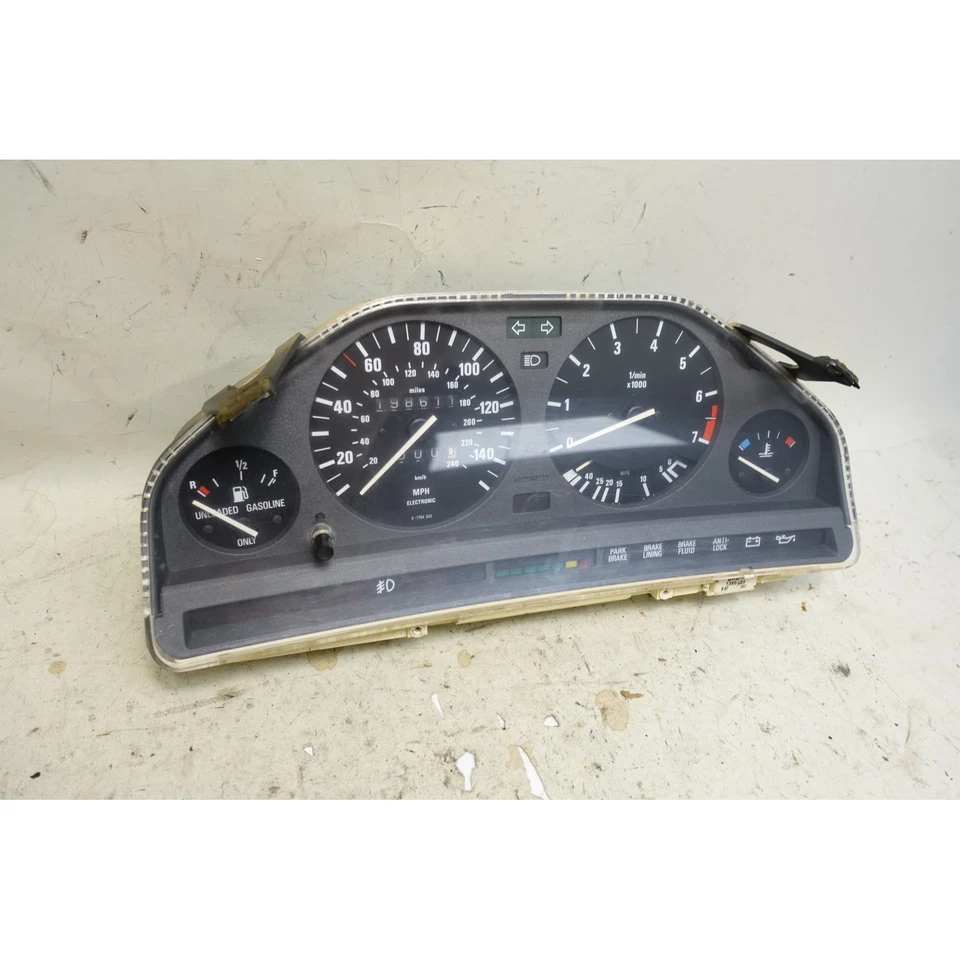 Cuadro de instrumentos velocímetro velocímetro BMW E30 serie 3 1988-1993 probado OEM Foto 3 de 4