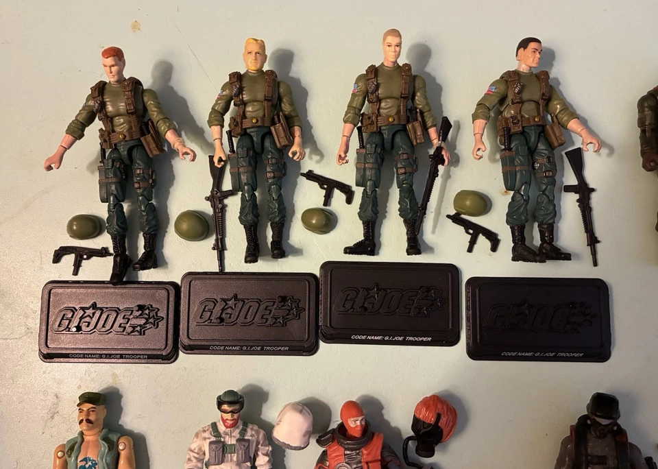 Lote De 10 Figuras GI Joe & Cobra con Tarjetas De Archivo, Accesorios Envío Gratis #8 Foto 2 de 4