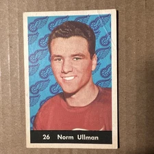 1961-62 NORM ULLMAN #26 Parkhurst Leafs/Wings HOF NHL Hockey Card