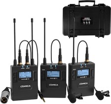 Lavalier Microphone Kit Li-Ion with Two Transmitters - Comica