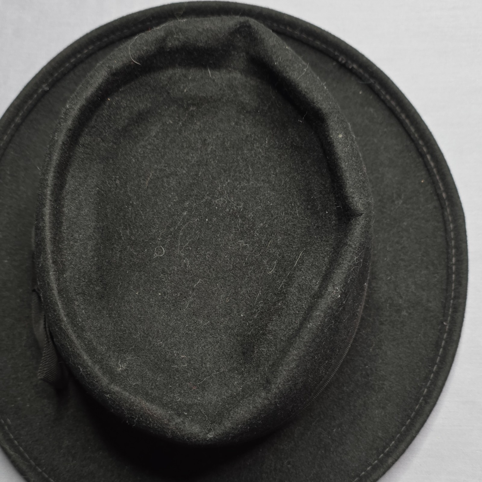 Bollman Black Fedora Hat XL Solid Pattern for Men… - image 4