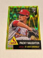2022 Topps Chrome Platinum Packy Naughton 82/250 Yellow Lava Rookie Cardinal ZC1