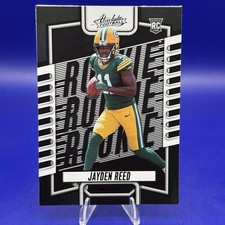 2023 Panini Absolute Football Jayden Reed Black Foil #118 Rookie RC Packers