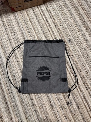 Charcoal And Black Pepsi Drawstring Bag