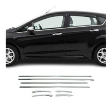 Window Molding Trim Streamer For Ford Fiesta 2011-2019 Stainless Steel 8 Pcs Window Molding Trim Streamer For Ford Fiesta 2011-2019 Stainless Steel 8 Pcs
