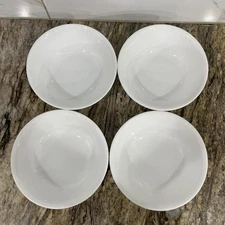 4 Corelle White Cereal Bowls Vitrelle 6 1/4” D x 1 7/8” H 🇺🇸