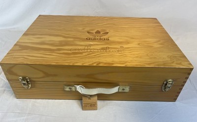 2006 adidas adicolor W1 Leather Jacket XL White Series 1/500 Wood Box Rare