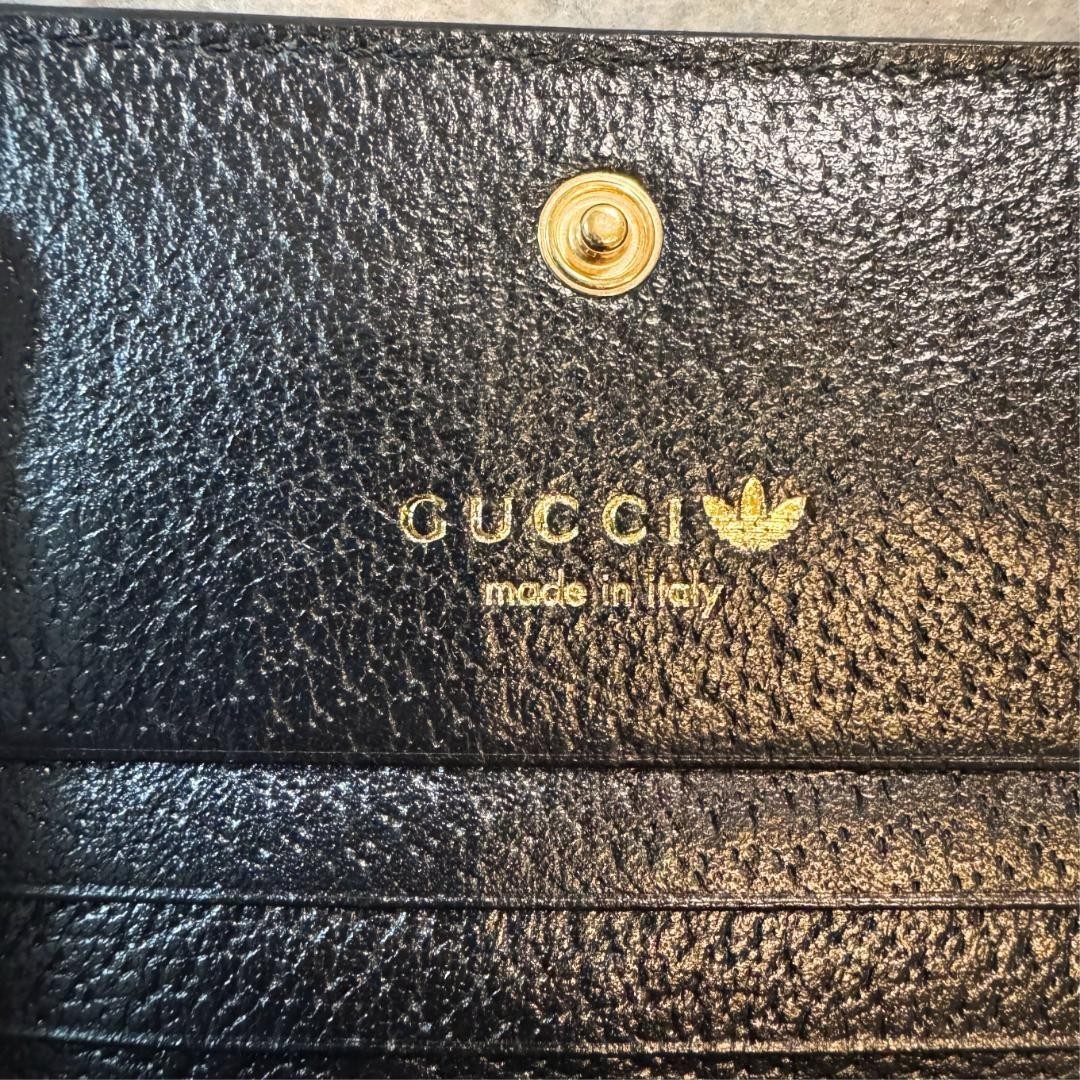 Rare GUCCI x adidas Horsebit Shoulder Wallet Leather 702248