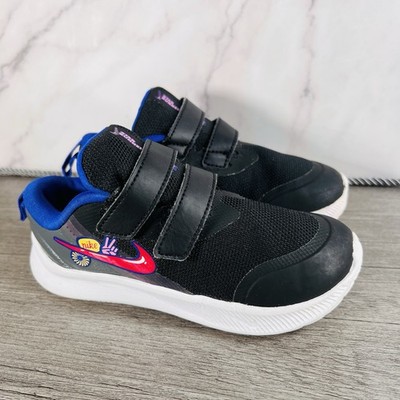 Nike Star Runner 3 SE TDV Black  Toddler Size 10 10C Peace Strap Slip On Girls