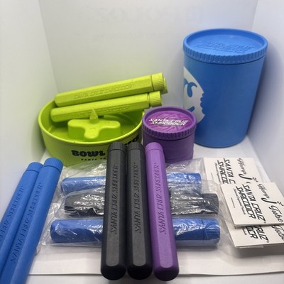 Combo Lot! Santa Cruz Shredder By Husk & Hemp - Tubes, Bowl Buster, Stash Jar +