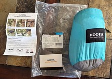 Kootek SP513 Amaca da Campeggio Doppia Blu 210T Nylon 118x78 Portatile con Cinghie