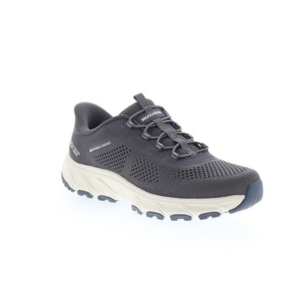 Skechers Hillcrest 2.0 - Harbin Springs Herren Grau Leinwand Sportschuh 44.5