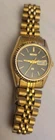 VTG WATCH SEIKO SQ DAY/DATE GOLDTONE 24mm LADY QUARTZ WATCH WORKING NEW BATTERY