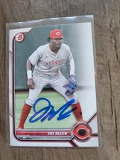 Jay Allen Signed 2022 Bowman Baseball Card #BP114 Reds