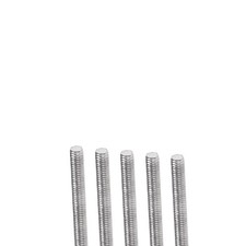 M3 x 140mm Fully Threaded Rod 304 Stainless Steel Right Hand Threads,5Pcs
