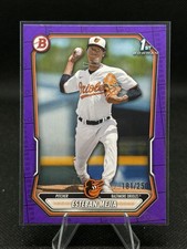 Esteban Mejia 2026 Bowman /250 Purple Scorecard Border #BP-79 Baltimore Orioles